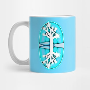 Glowing Reflections of a Winter Joshua Tree Mug